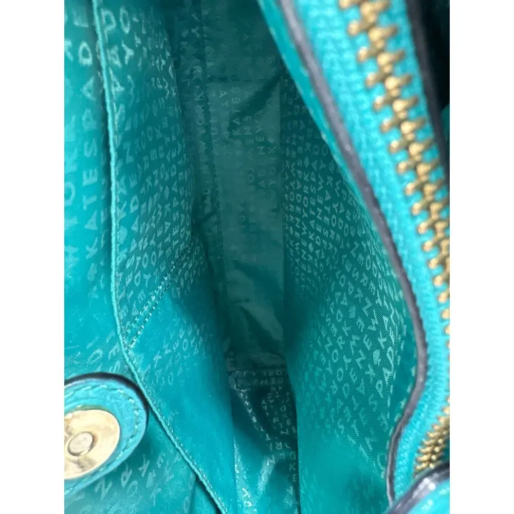 Kate Spade Perri Lane Laser Cut Crossbody Bag, Purse , Teal - Picture 10 of 14